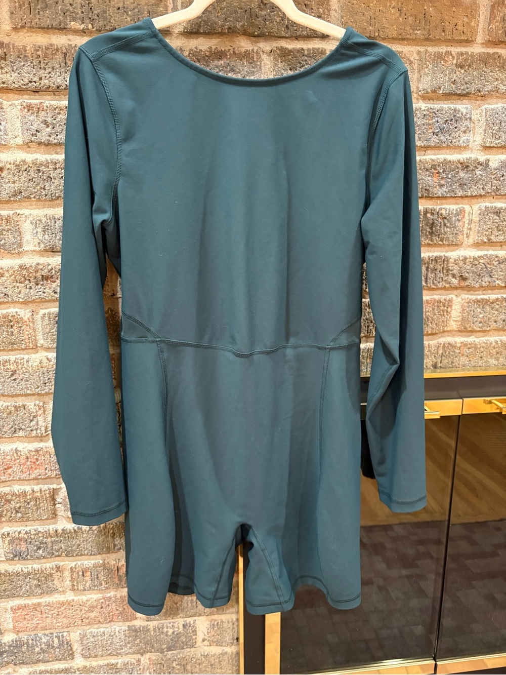 Old Navy Women’s Teal Long-Sleeve Athletic Romper